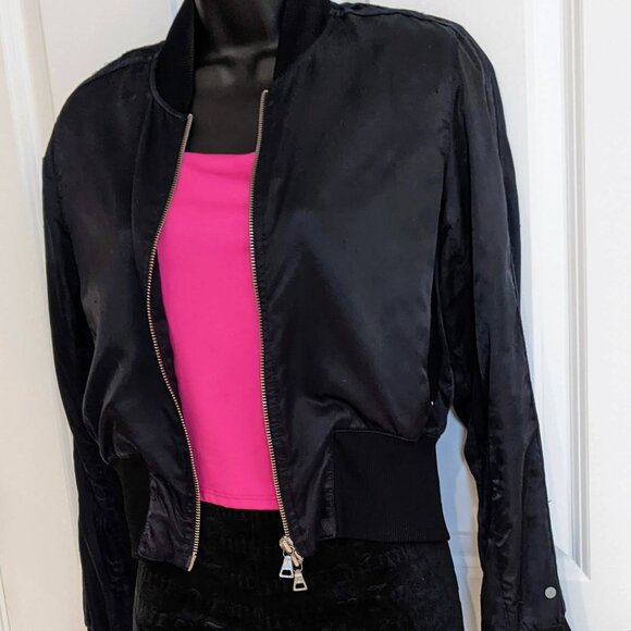 Victoria Secret Vintage Jacket Black Small - Picture 1 of 5
